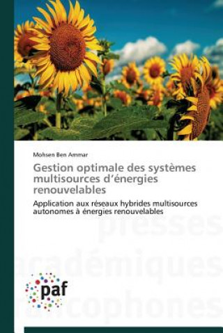 Carte Gestion Optimale Des Systemes Multisources D Energies Renouvelables Ben Ammar Mohsen