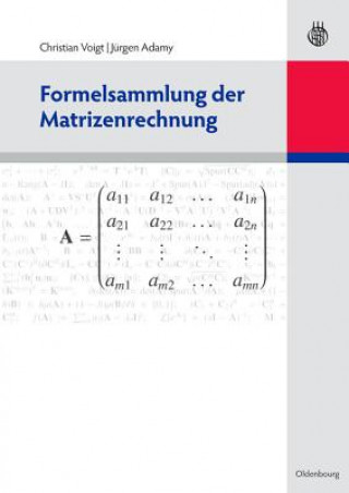 Könyv Formelsammlung Der Matrizenrechnung Christian Voigt