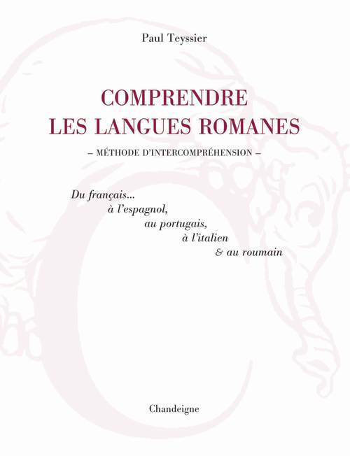 Book Comprendre Les Langues Romanes 