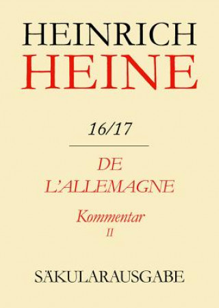 Carte De l'Allemagne. Kommentar. Teilband II. Tl.II Heinrich Heine