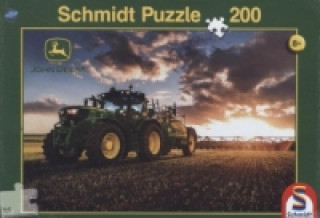 Hra/Hračka John Deere, Traktor 6150R mit Güllefass (Kinderpuzzle) 