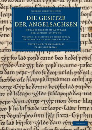 Книга Die Gesetze der Angelsachsen Felix Lieberman