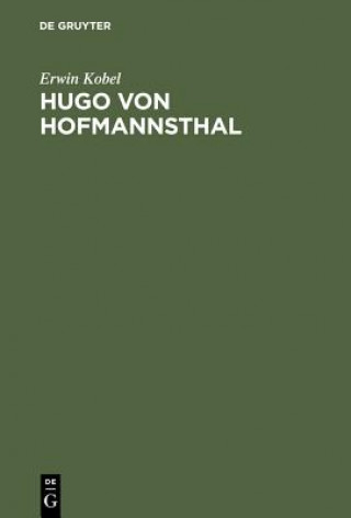Książka Hugo von Hofmannsthal Erwin Kobel