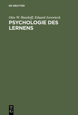 Книга Psychologie des Lernens Otto W Haseloff