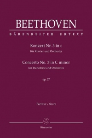 Tlačovina Konzert Nr. 3 in c für Klavier und Orchester op. 37, Partitur Ludwig van Beethoven