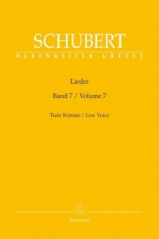 Könyv Lieder für Singstimme und Klavier, Tiefe Stimme. Bd.7 Franz Schubert