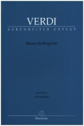 Könyv Messa da Requiem, Klavierauszug Giuseppe Verdi