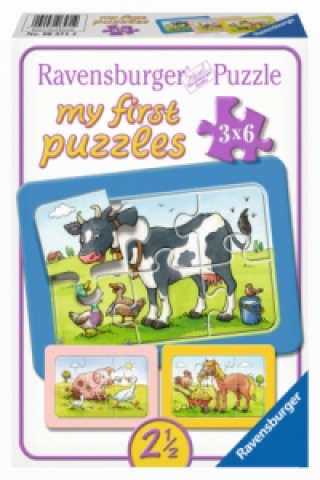 Hra/Hračka Ravensburger Kinderpuzzle - 06571 Gute Tierfreunde - my first puzzle mit 3x6 Teilen - Puzzle für Kinder ab 2,5 Jahren 