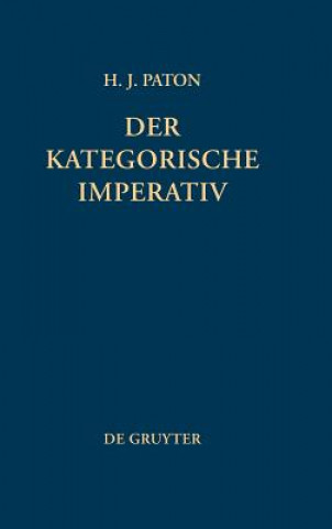 Könyv kategorische Imperativ Herbert J Paton