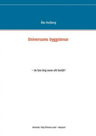 Book Universums byggstenar Åke Hedberg