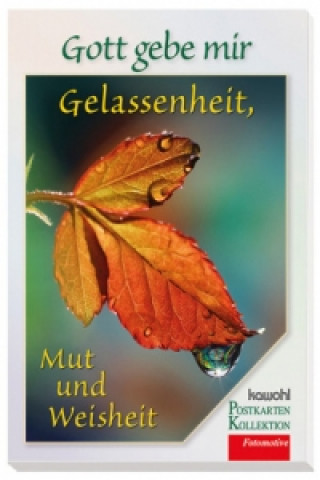 Carte Gott gebe mir Gelassenheit, Mut und Weisheit, Postkarten-Buch 