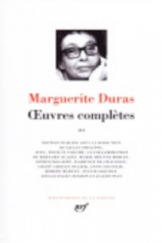 Carte Oeuvres completes, 3 Marguerite Duras