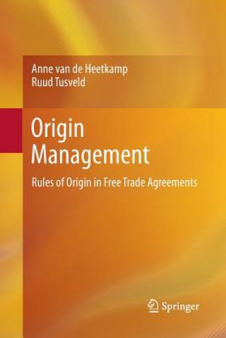 Kniha Origin Management Anne Van De Heetkamp