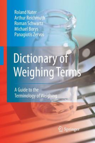Kniha Dictionary of Weighing Terms Roland Nater