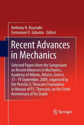 Carte Recent Advances in Mechanics E. E. Gdoutos