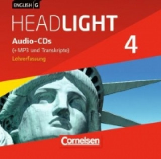 Audio English G Headlight - Allgemeine Ausgabe - Band 4: 8. Schuljahr, Audio-CDs (Vollfassung) - Audio-Dateien auch als MP3 