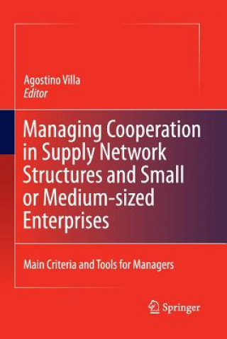 Kniha Managing Cooperation in Supply Network Structures and Small or Medium-sized Enterprises Agostino Villa