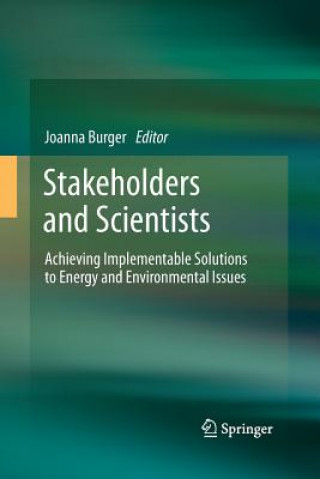 Könyv Stakeholders and Scientists Joanna Burger