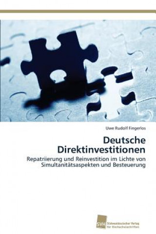 Könyv Deutsche Direktinvestitionen Fingerlos Uwe Rudolf