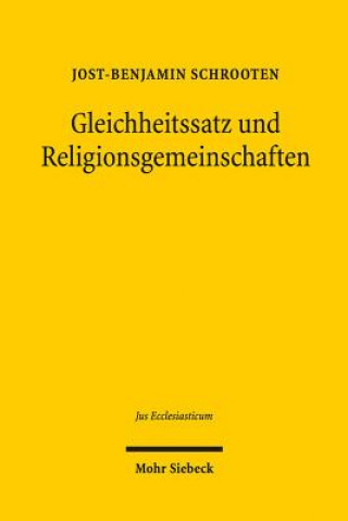 Carte Gleichheitssatz und Religionsgemeinschaften Jost-Benjamin Schrooten