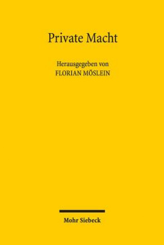 Kniha Private Macht Florian Möslein