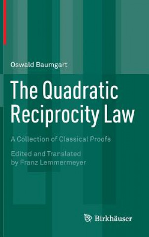 Kniha Quadratic Reciprocity Law Oswald Baumgart