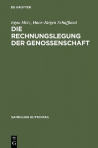Kniha Rechnungslegung der Genossenschaft Egon Metz