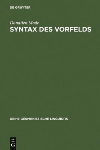 Könyv Syntax des Vorfelds Donatien Mode