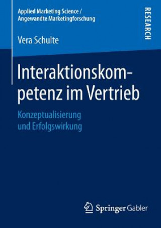 Kniha Interaktionskompetenz Im Vertrieb Vera Schulte