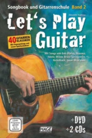 Kniha Let's Play Guitar Band 2 (mit 2 CDs und QR-Codes). Bd.2 Alexander Espinosa