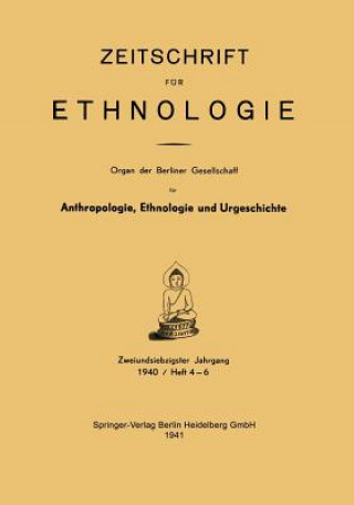 Kniha Zeitschrift Fur Ethnologie Willy Fröhlich