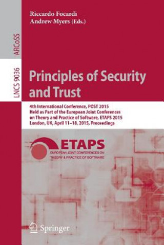 Könyv Principles of Security and Trust Riccardo Focardi