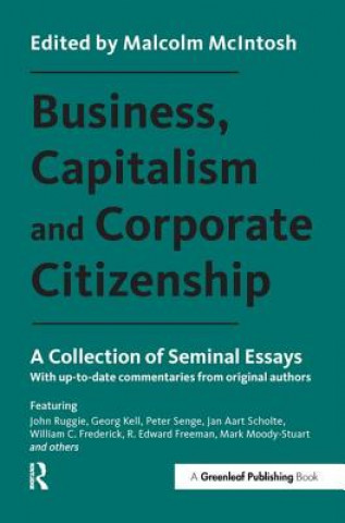 Kniha Business, Capitalism and Corporate Citizenship Malcolm McIntosh