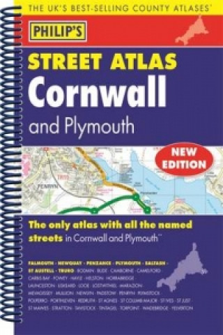 Carte Philip's Street Atlas Cornwall and Plymouth 