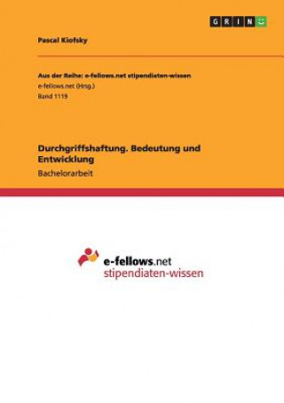 Libro Durchgriffshaftung. Bedeutung und Entwicklung Pascal Kiofsky