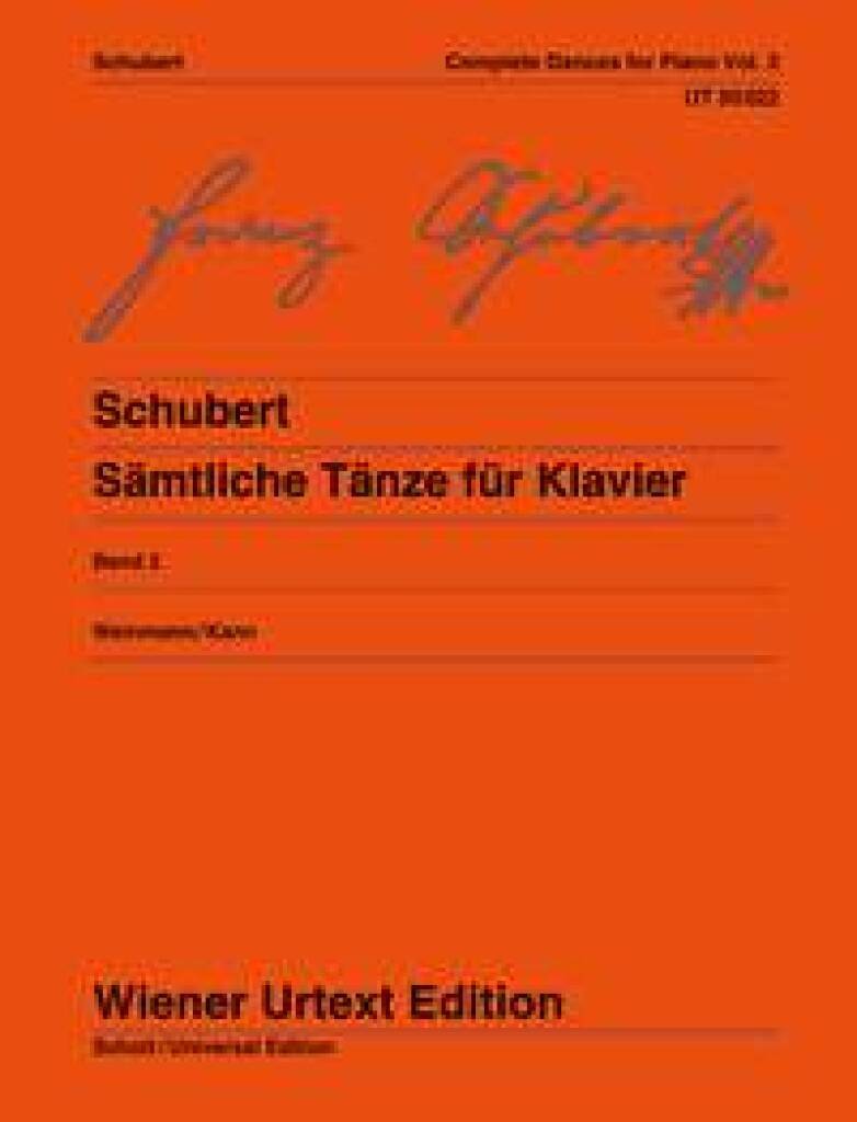 Βιβλίο Sämtliche Tänze FRANZ SCHUBERT