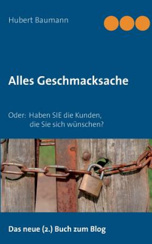 Book Alles Geschmacksache Hubert Baumann