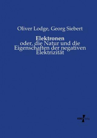 Buch Elektronen Oliver Lodge