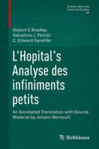 Kniha L'Hopital's Analyse des infiniments petits Robert E Bradley