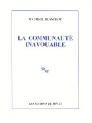 Książka Communaute Inavouable Maurice Blanchot