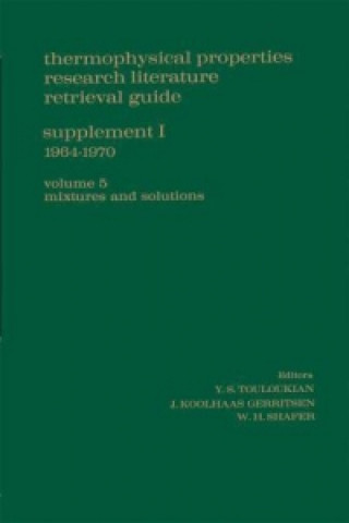 Kniha Thermophysical Properties Research Literature Retrieval Guide Y. S. Touloukian