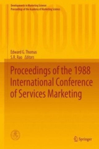 Kniha Proceedings of the 1988 International Conference of Services Marketing Edward G. Thomas