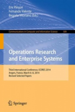 Kniha Operations Research and Enterprise Systems Eric Pinson
