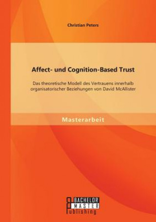 Buch Affect- und Cognition-Based Trust Christian Peters