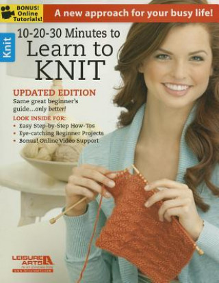 Libro 10-20-30 Minutes to Learn to Knit Leisure Arts