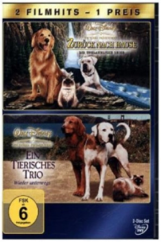 Videoclip Zurück nach Hause - Die unglaubliche Reise / Ein tierisches Trio - Wieder unterwegs, 2 DVDs Jonathan P. Shaw
