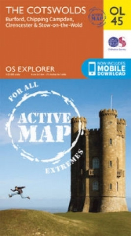 Pubblicazioni cartacee Cotswolds, Burford, Chipping Campden, Cirencester & Stow-on-the Wold Ordnance Survey