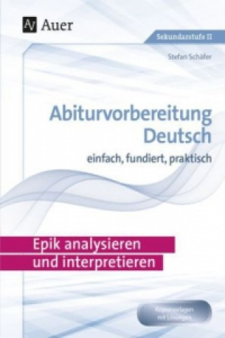 Книга Epik analysieren und interpretieren Stefan Schäfer