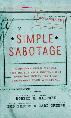 Carte Simple Sabotage Robert  M Galford