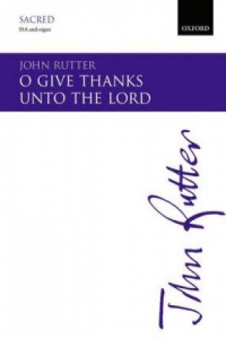 Materiale tipărite O Give Thanks Unto the Lord 
